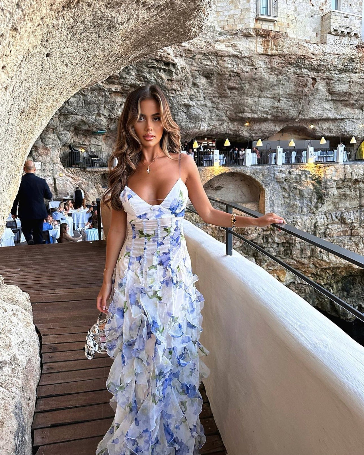 Robe longue Santorin