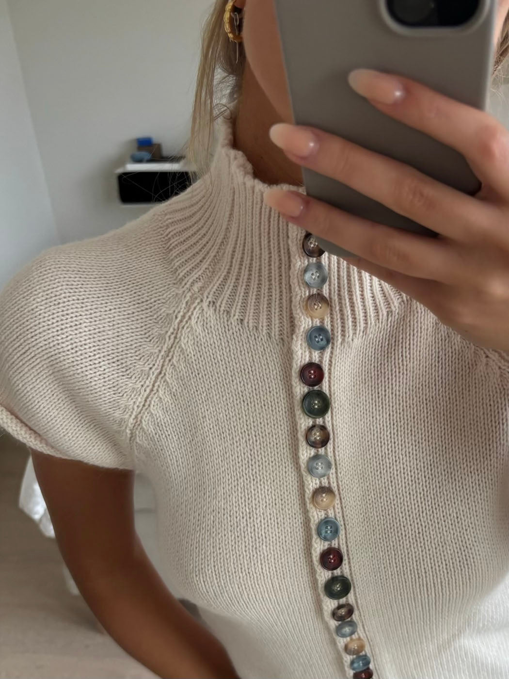 Tricot Scandivv à manches courtes et boutons