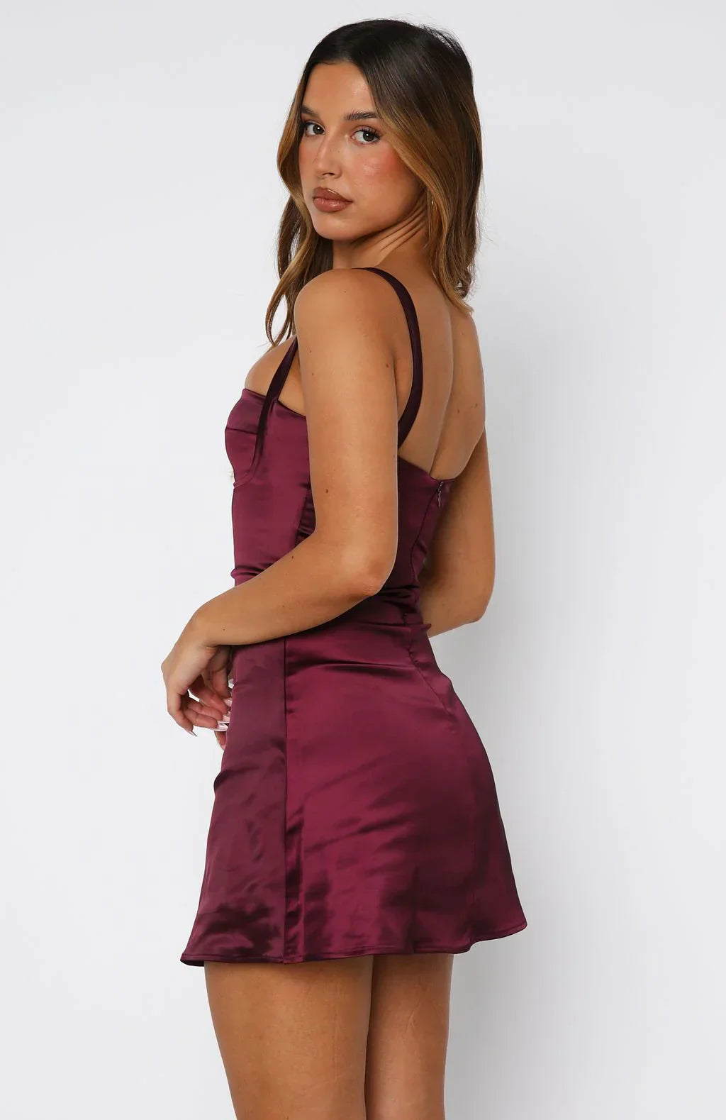 Robe courte Satin Sculpt
