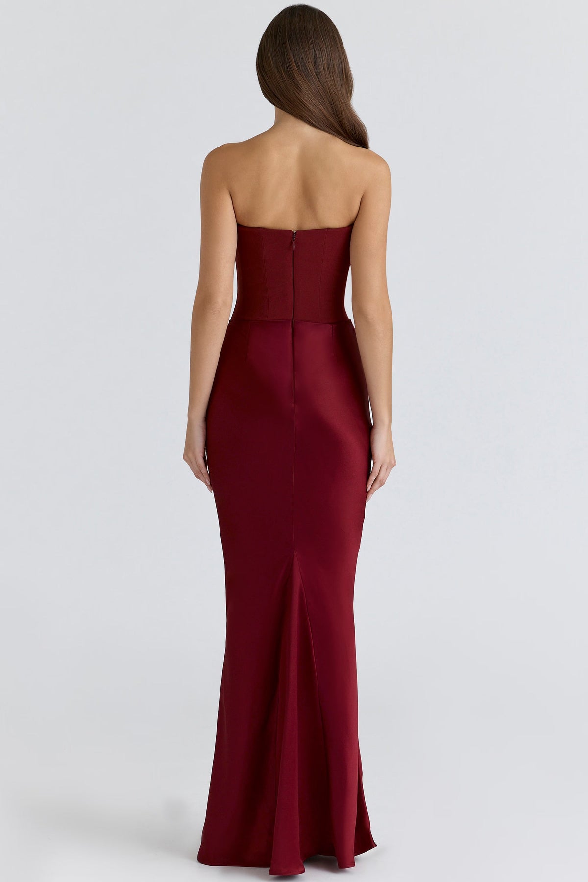 Robe longue corset bustier