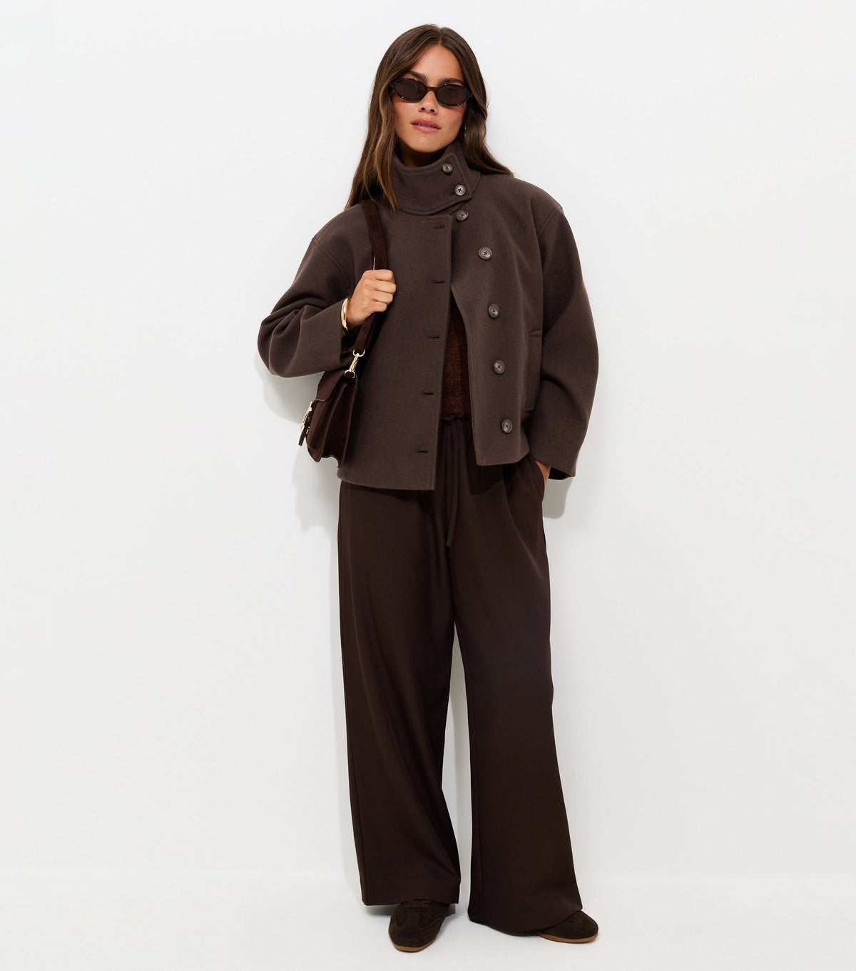 Veste petite à col montant