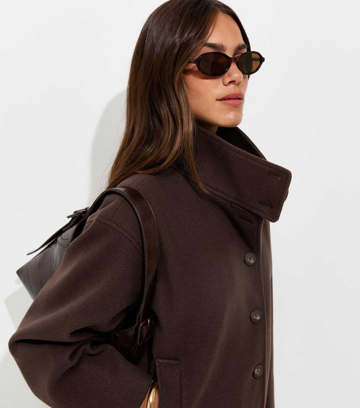 Veste petite à col montant