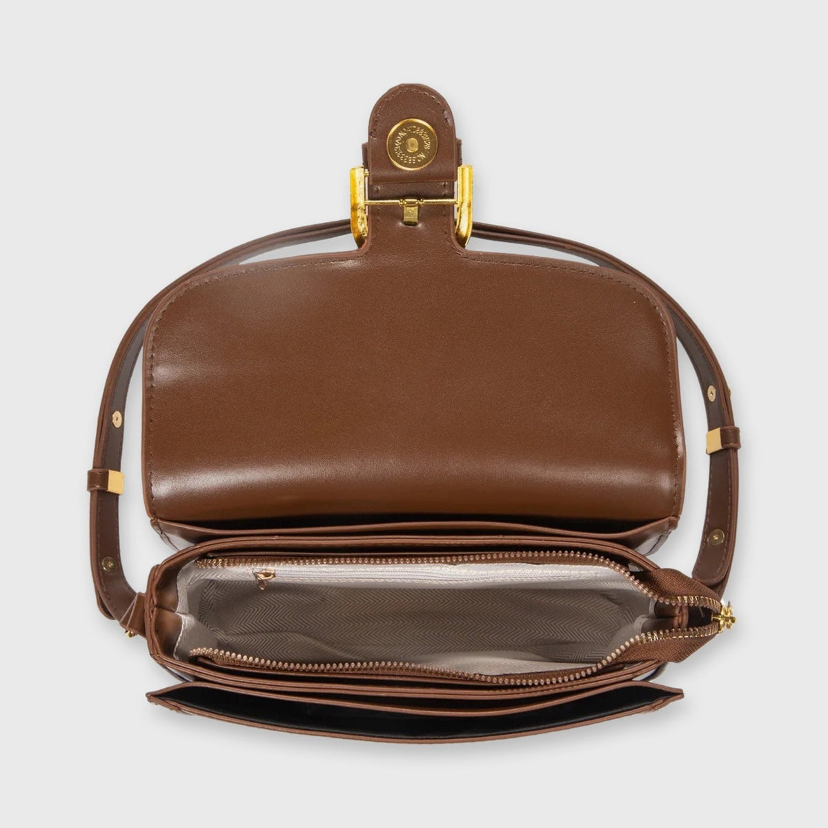 Marabella Mini Borsa a Spalla - Marrone